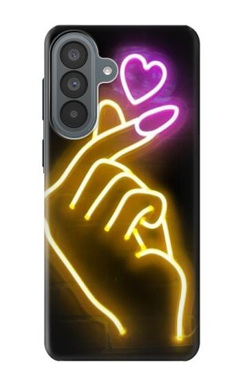 S3512 Mignon Mini coeur Néon graphique Etui Coque Housse pour Samsung Galaxy A37