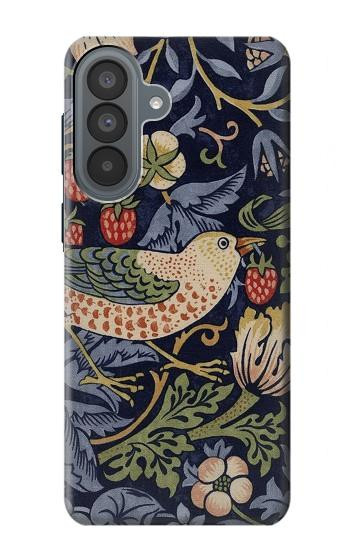 S3791 William Morris Strawberry Thief Fabric Etui Coque Housse pour Samsung Galaxy A37