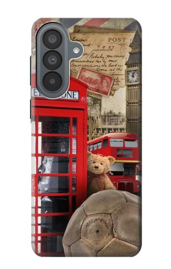 S3856 Vintage Londres Britannique Etui Coque Housse pour Samsung Galaxy A37