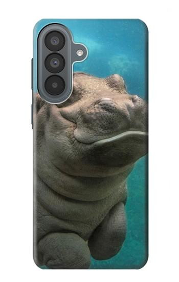 S3871 mignon, bébé, hippopotame, hippopotame Etui Coque Housse pour Samsung Galaxy A37