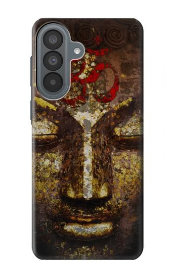 S3874 Symbole Ohm du visage de Bouddha Etui Coque Housse pour Samsung Galaxy A37