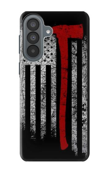 S3958 Drapeau de hache de pompier Etui Coque Housse pour Samsung Galaxy A37