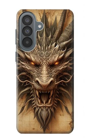 S3981 Vieille carte avec tête de dragon Etui Coque Housse pour Samsung Galaxy A37