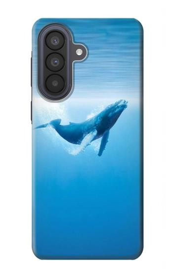 S0843 Baleine bleue Etui Coque Housse pour Samsung Galaxy A57