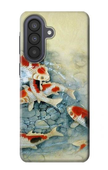 S1654 Carpe Koï poisson Peinture Art Etui Coque Housse pour Samsung Galaxy A57