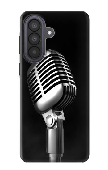 S1672 Rétro Musique Jazz Microphone Etui Coque Housse pour Samsung Galaxy A57