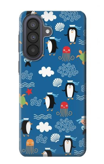 S2572 Motif Marin Penguin Etui Coque Housse pour Samsung Galaxy A57