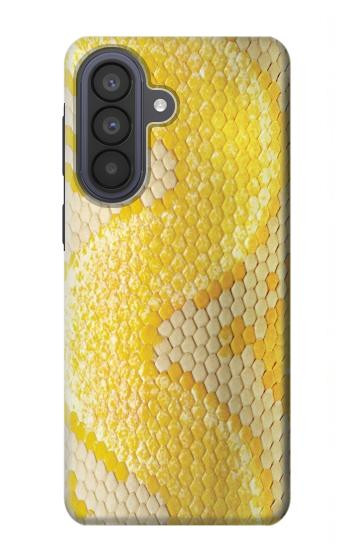S2713 Serpent jaune imprimé graphique Peau Etui Coque Housse pour Samsung Galaxy A57