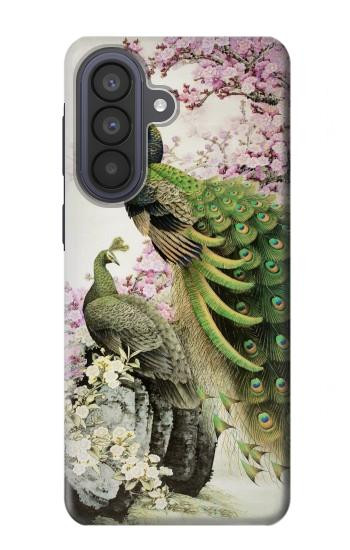 S2773 Paon Peinture brosse chinoise Etui Coque Housse pour Samsung Galaxy A57
