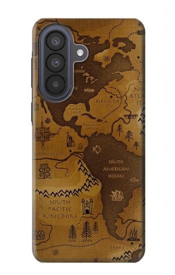 S2861 Carte antique du monde Etui Coque Housse pour Samsung Galaxy A57