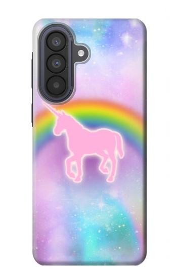 S3070 Arc en ciel pastel ciel Licorne Etui Coque Housse pour Samsung Galaxy A57