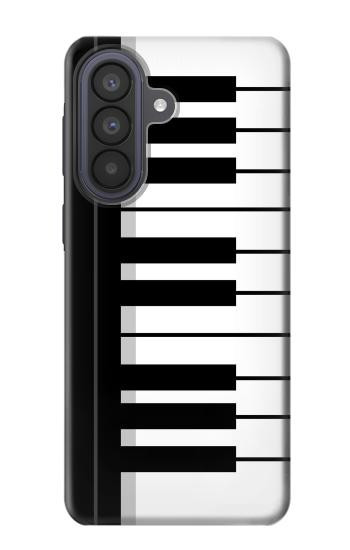 S3078 Noir et blanc Clavier de piano Etui Coque Housse pour Samsung Galaxy A57