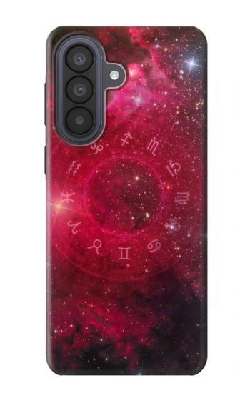 S3368 Zodiaque Rouge Galaxie Etui Coque Housse pour Samsung Galaxy A57