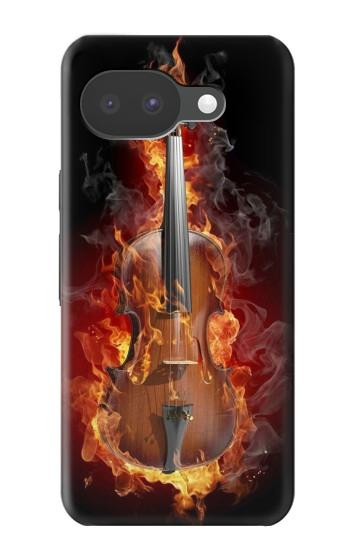 S0864 Violon feu Etui Coque Housse pour Google Pixel 10a