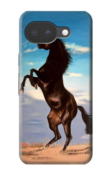 S0934 Sauvage Black Horse Etui Coque Housse pour Google Pixel 10a