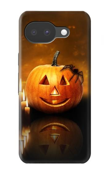 S1083 Citrouille araignée bougies Halloween Etui Coque Housse pour Google Pixel 10a