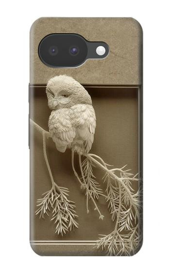 S1386 Sculpture papier Chouette Etui Coque Housse pour Google Pixel 10a