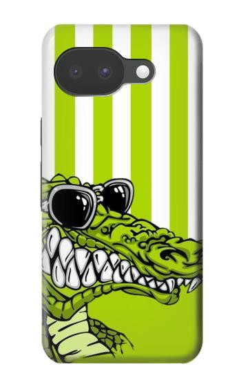 S2323 Crocodile vert drôle d'alligator Etui Coque Housse pour Google Pixel 10a