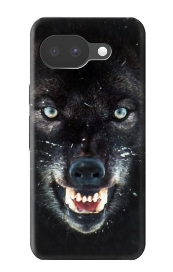 S2823 Noir Loup Bleu Yeux Visage Etui Coque Housse pour Google Pixel 10a