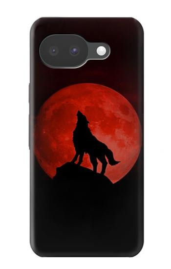 S2955 Loup Hurlant Rouge Lune Etui Coque Housse pour Google Pixel 10a