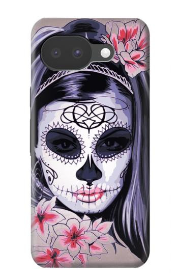 S3821 Sugar Skull Steampunk Fille Gothique Etui Coque Housse pour Google Pixel 10a