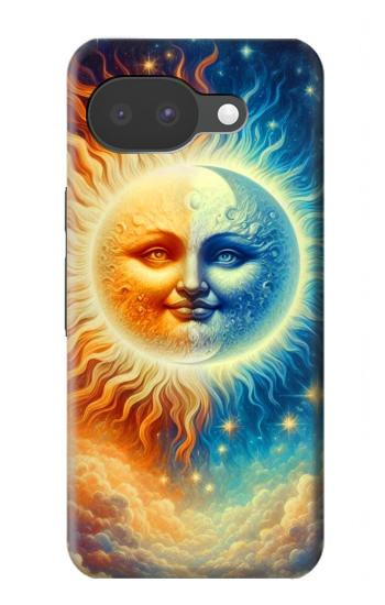 S3966 Soleil artistique et lune Etui Coque Housse pour Google Pixel 10a