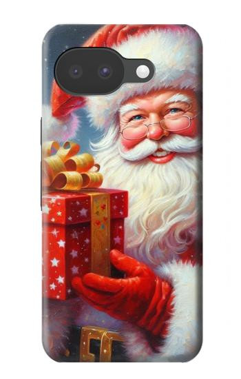 S4029 Coffret cadeau de Noël avec Père Noël souriant Etui Coque Housse pour Google Pixel 10a