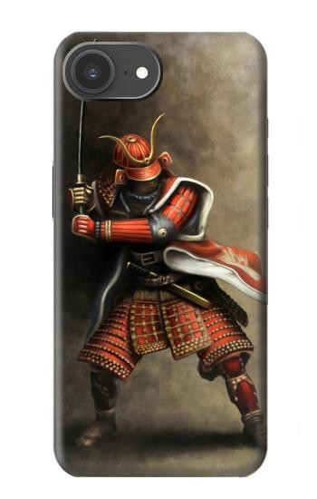 S0796 Japon Rouge Samurai Etui Coque Housse pour iPhone 17e