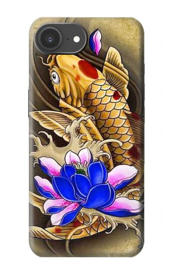 S1604 Carpe Koi poisson japonais Tatouage Etui Coque Housse pour iPhone 17e