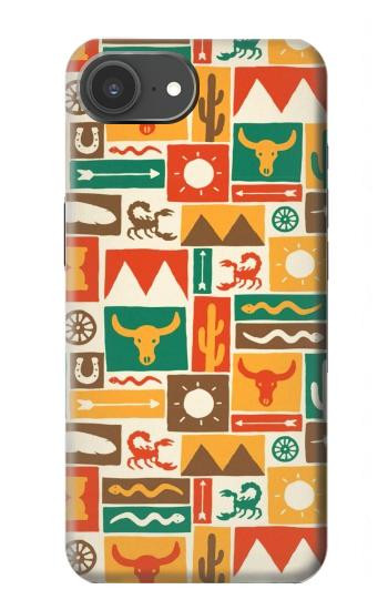 S1873 Motif de l'Ouest Etui Coque Housse pour iPhone 17e