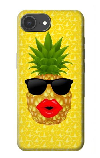S2443 Baiser drôle d'ananas Lunettes de soleil Etui Coque Housse pour iPhone 17e