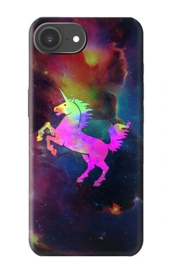S2486 Arc en ciel espace de nébuleuse Licorne Etui Coque Housse pour iPhone 17e