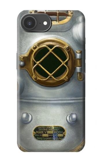 S2646 Mer Profonde millésimé Casque de plongée Etui Coque Housse pour iPhone 17e