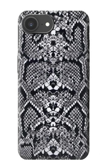 S2855 Blanc Rattle Serpent Imprimé graphique Peau Etui Coque Housse pour iPhone 17e