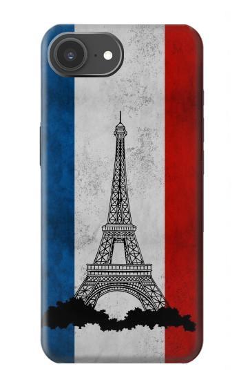 S2859 Drapeau France millésimé Tour Eiffel Etui Coque Housse pour iPhone 17e