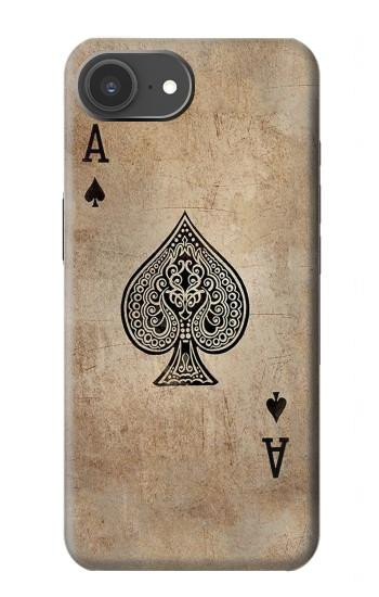 S2928 Ace Carte pique millésimé Etui Coque Housse pour iPhone 17e