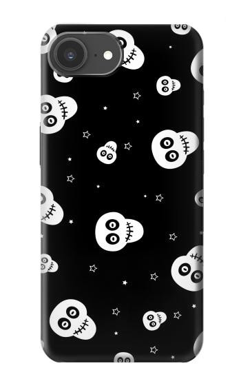 S3261 Sourire Crâne Motif Halloween Etui Coque Housse pour iPhone 17e