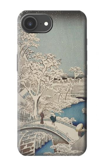 S3350 Utagawa Hiroshige Tambour Pont Yuhi Hill à Meguro Etui Coque Housse pour iPhone 17e