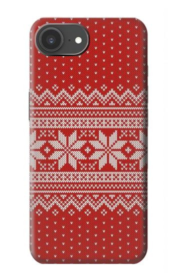 S3384 Motif d'hiver sans couture tricot Etui Coque Housse pour iPhone 17e