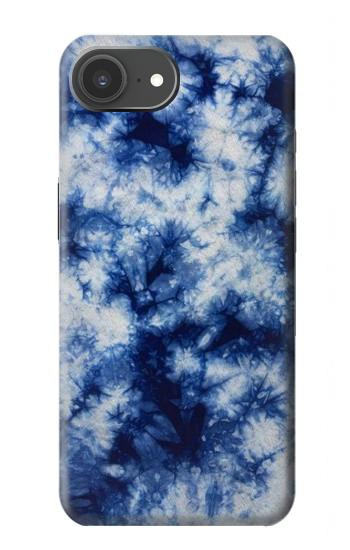 S3439 Tissu Indigo Tie Dye Etui Coque Housse pour iPhone 17e