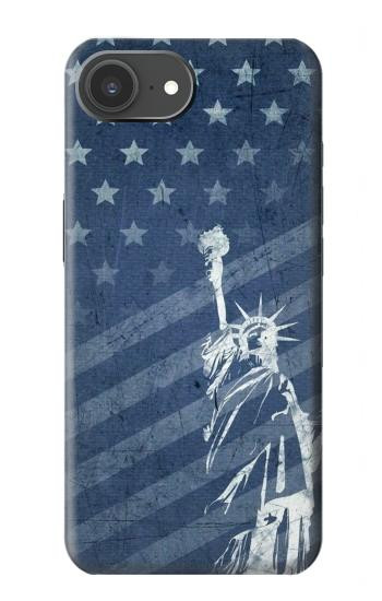 S3450 Drapeau des États-Unis Statue de la Liberté Etui Coque Housse pour iPhone 17e