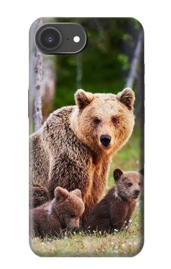 S3558 Famille d'ours Etui Coque Housse pour iPhone 17e