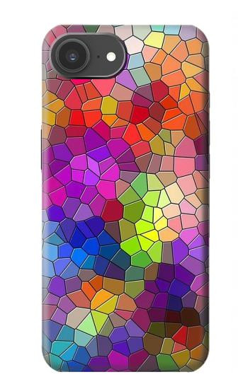 S3677 Mosaïques de briques colorées Etui Coque Housse pour iPhone 17e
