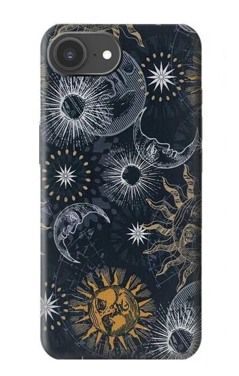 S3702 Lune et soleil Etui Coque Housse pour iPhone 17e