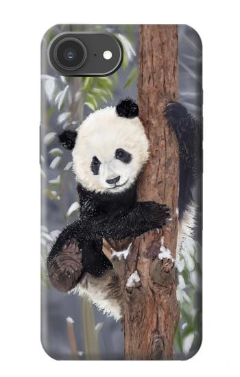 S3793 Peinture de neige mignon bébé panda Etui Coque Housse pour iPhone 17e
