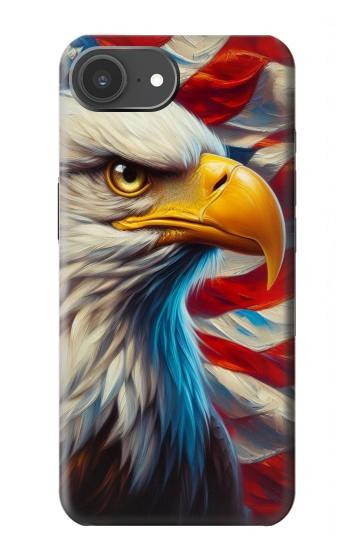 S3967 Pygargue à tête blanche, drapeau américain Etui Coque Housse pour iPhone 17e
