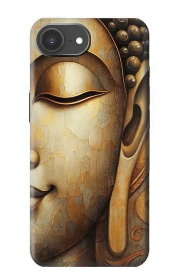 S4022 Visage de Bouddha vintage style doré Etui Coque Housse pour iPhone 17e