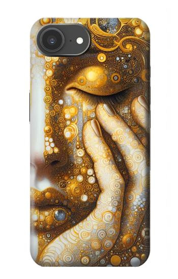 S4026 Femmes pleurant une larme dorée Etui Coque Housse pour iPhone 17e