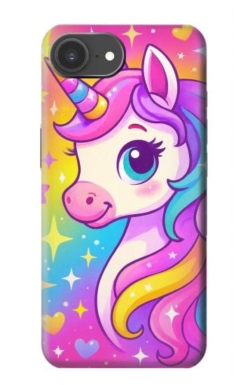 S4057 Licorne mignonne dessin animé Etui Coque Housse pour iPhone 17e