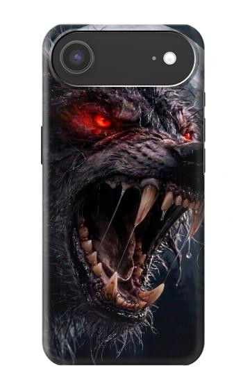 S4094 Loup au Clair de Lune Etui Coque Housse pour iPhone Air